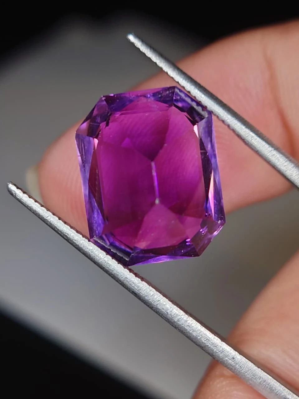 8.8ct Natural Siberian Type Amethyst Loose Gemstone from Nigeria — view 6